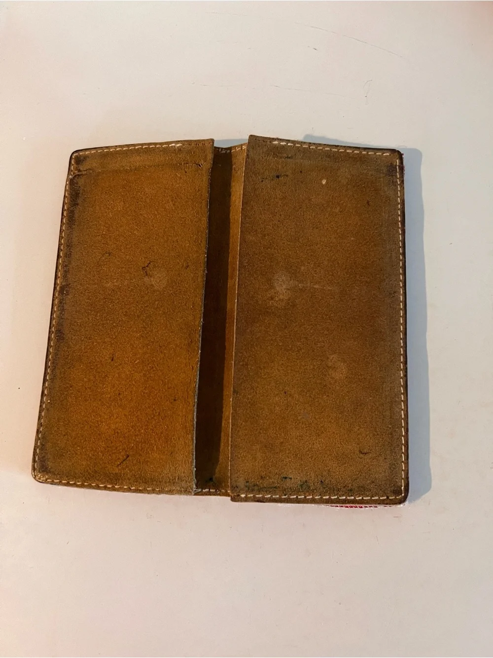 Rose Beaded Leather Vintage Check Book Cover